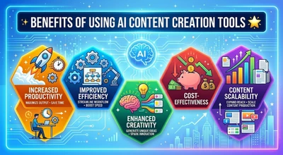 Benefits of Using AI content creation tools