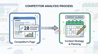 illustration of checking a competitor's referring domains before planning new content