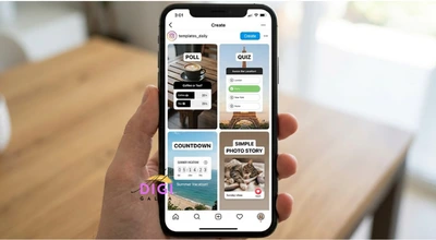 four Republic Day Instagram story template ideas with interactive stickers
